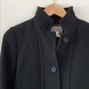Black J. Crew doublecloth coat